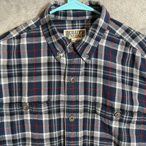 Duluth Trading‎ Co Men’s Free Swingin' Plaid Flannel Relaxed Fit Shirt Size M